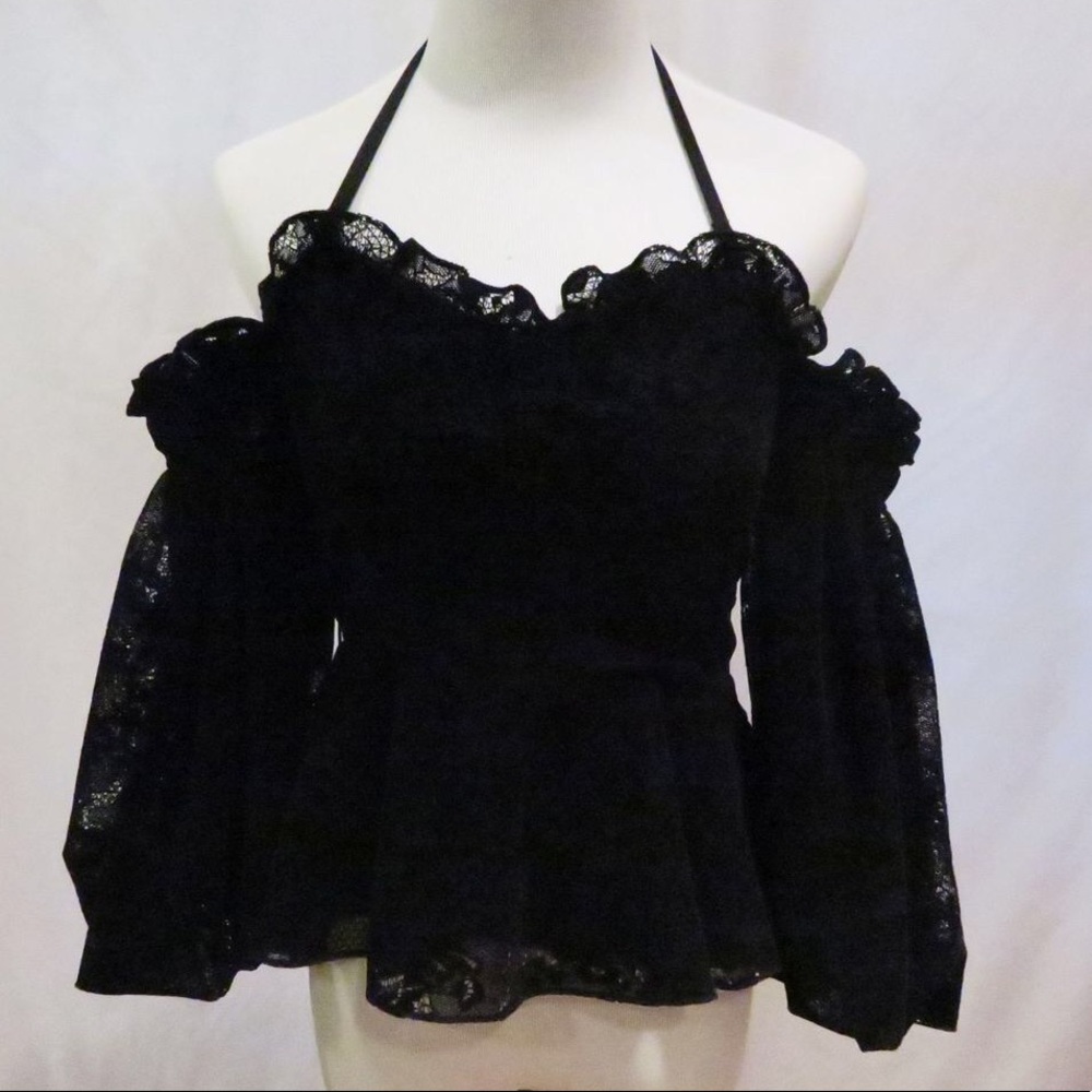 Parker Black Lace Top